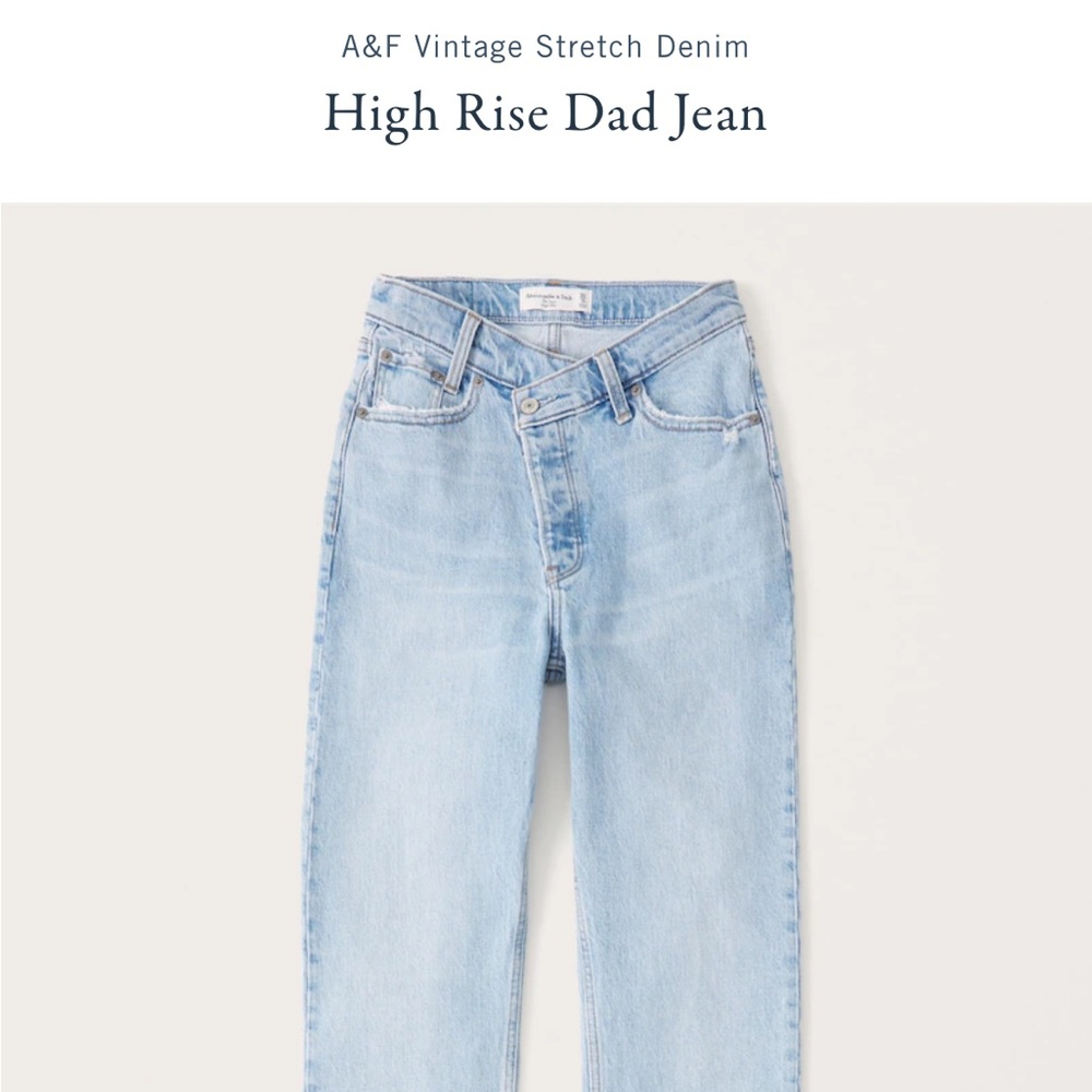 Abercrombie High Rise Dad Jeans